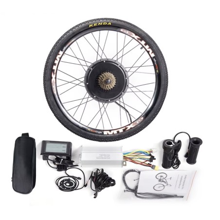 Kit de conversão para bicicleta elétrica controlador 48v 1000w motor 26, 27,5 e 29" KROXNE - 1  