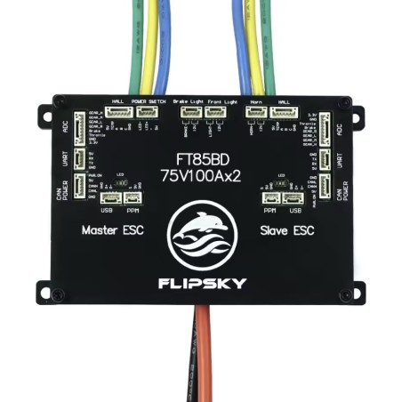 Flipsky FT85bd ESC-controller met aluminium behuizing voor elektrisch skateboard, fiets, scooter of motorfiets KROXNE - 1  