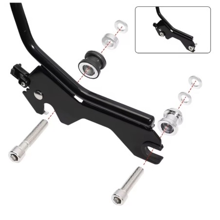 Kit d'accueil amovible pour Harley Street Bob FXBB Deluxe Heritage Deluxe Softail 2018-2024 KROXNE - 1  