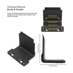 Forsterket modifisert skjerm med antikollisjonsdeflektor i aluminium for Dualtron Thunder, Victor, Achilles og DT3 Minimotors - 