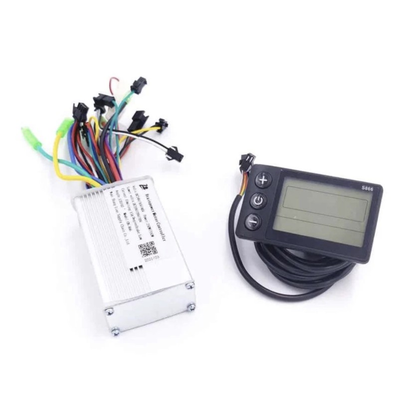 Display- och controllerkit 24v, 36v, 48v för 250w, 350w, 500w motor, e-bike, elscooter, elektrisk sparkcykel  - 1  