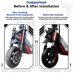 Priekine amortizacija Monorim MZ3 Plus Dual Air skirta Segway ZT3 didesnis komfortas  - 4  