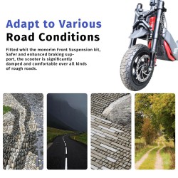 Suspensao dianteira Monorim MZ3 2.0 com disco 160mm para patinete eletrico Segway ZT3  - 5  