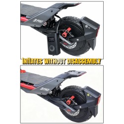 Monorim MZR3 Pro oro amortizatorius skirtas Segway ZT3 elektriniam paspirtukui 145mm ir 165mm  - 4  