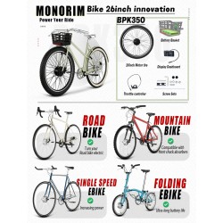 Monorim BPK350 ümberkonverteerimise komplekt motor 380w - aku kaasas  - 20 Monorim BPK350 e-jalgratta toitekomplekt, 380W – Muut