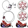 Kit completo frenos hidraúlicos Monorim EB01 de 4 pistones - manetas, pinzas, cable y disco de freno Monorim - 2 Kit completo fr