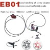 Kit completo frenos hidraúlicos Monorim EB01 de 4 pistones - manetas, pinzas, cable y disco de freno Monorim - 7 Kit completo fr