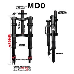 Predne odpruzenie Monorim MD0 Coil Spring 490mm x 165mm  - 2 
Kompatibilita: Monorim MD0 Coil Spring 490mm x 165mm pre kompatibi