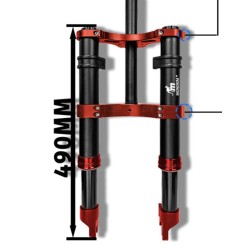 Vorderradfederung Monorim MD0 Air Hydraulic 490mm x 165mm  - 5 
Kompatibilitaet: fuer kompatible Monorim MD0 Gabel-Montagen; Mas