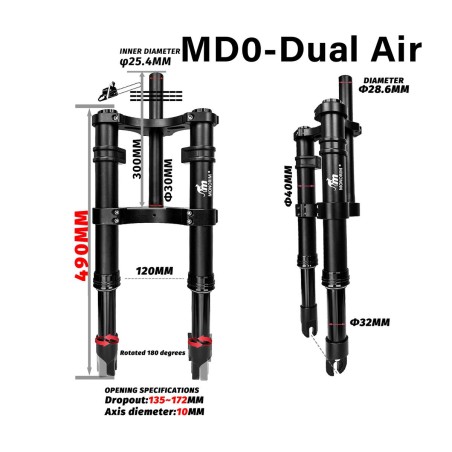 Perednia pidviska Monorim MD0 Dual Air Version 490mm x 165mm  - 10 
Sumisnist: dlia konfiguratsii z rozmirom 490mm x 165mm (pere