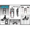 Suspensao dianteira Monorim MD0 Dual Air Version 490mm x 165mm  - 13 
Compatibilidade: indicada para montagens com medida 490mm 
