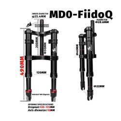 Monorim MD0-FiidoQ voorvering  - 8 
Compatibiliteit: Monorim MD0-FiidoQ voorvering voor Fiido Q (Q1/Q1S) en compatibele mini e-b