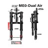 Frontfjæring Monorim ME0 Dual Air 565mm x 165mm  - 7 
Passer til: Monorim ME0 Dual Air frontfjæring 565mm x 165mm for oppgraderi