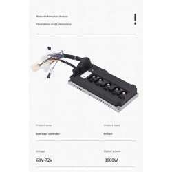 Sahkoajoneuvon siniaalto ohjain 60V-72V 3000W 80A Monorim MC80A  - 7 Sähköajoneuvon siniaalto-ohjain 60V–72V 3000W harjaton ja h