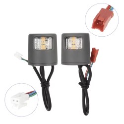 LED-blinkers for elscooter Xiaomi 5/5 Pro/5 Plus/5 Max eller liknande - riktningsvisare kit for sakerhet  - 1 
Tydlig kompatibil