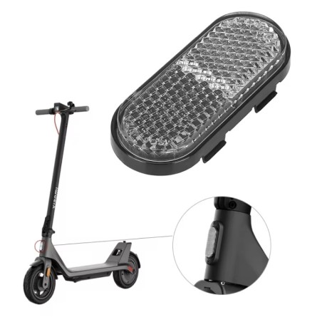 Reflector o catadioptrico delantero para patinete Xiaomi 4 Lite 2nd Gen  - 1 Compatibilidad exacta: disenado para patinete Xiaom