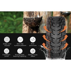 Shina 85/65-6,5 vnedorozhnaya dlya elektrosamokata Navee N65, Kugoo G-Booster / G2 Pro ili analoga  - 7 
Razmer 85/65-6,5 podkho