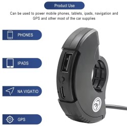 USB- og USB-C-ladeport til styr pa el-lobehjul - XT30, XT60 og XT90  - 5 Passer til styr pa el-lobehjul, elektriske scootere og 