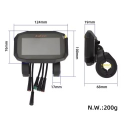Wyświetlacz dashboard do hulajnogi elektrycznej Kukirin G2 Max  - 7 Kompatybilny z hulajnogą elektryczną Kukirin G2 Max, zawsze 