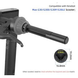 Alumiiniumist lenksupikendused Ninebot Max G30 seeriale või sarnasele  - 8 
Sobivad Ninebot Max G30 seeriale või sarnastele lahe