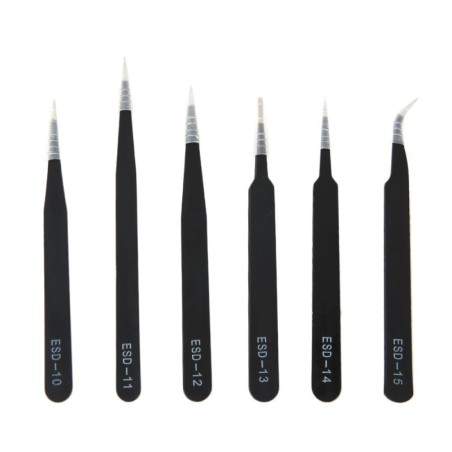 Antistatic tweezers set (6 units)  - 2  
