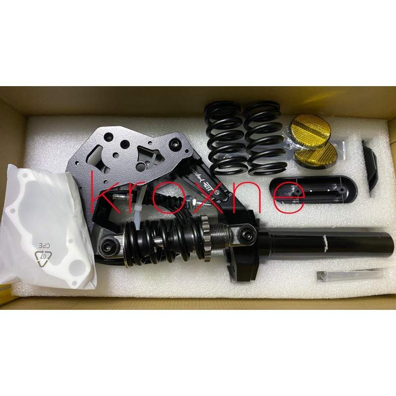 Predné odpruženie Sharkset pre Ninebot Max G30, G30D, G30P a G30LP Sharkset - 11 Predné odpruženie Sharkset s dvoma tlmičmi pre 