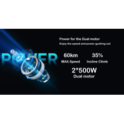 AWD 1000w dobbeltmotorsæt (to 500w motorer) - batteri og elektronik inkluderet Monorim - 1 Du får dobbelt så meget kraft med dob