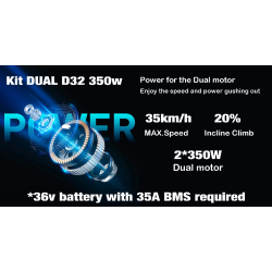 Duálna súprava Monorim D32 350w pre elektrické skútre Xiaomi alebo podobné. Monorim - 1 Duálna súprava Monorim D32 350w pre elek