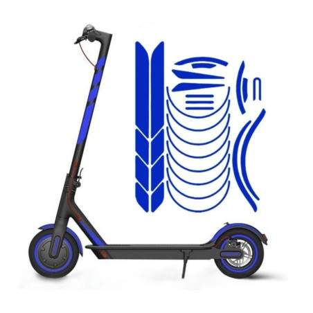 Anaklastiká aftokóllita gia Xiaomi M365, 1S, Pro2, M365 Pro kai sasí Essential Xiaomi - 24 Ανακλαστικά αυτοκόλλητα για τα πλαίσι