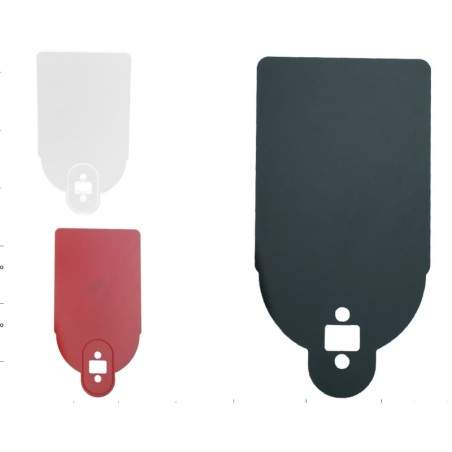 Supporto per installare il numero di licenza o un adesivo riflettente  - 1 Supporto per installare il numero di licenza o un ade