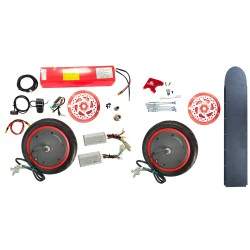 Monorim Dual32 Ultra (inkluderer to 350w motorer) Monorim - 1 36v 14400mah batteri med 30Ah BMS
Den inkluderer to nominelle 350w