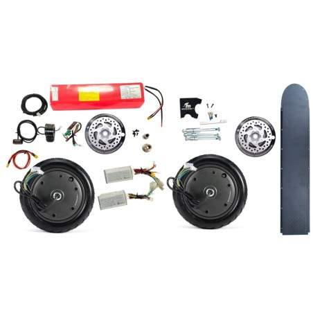 Monorim Dual32 Ultra (yra du 350 W varikliai) Monorim - 2 36v 14400mah baterija su 30Ah BMS
Jame yra du vardiniai 350 W variklia