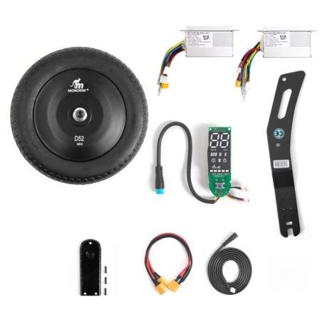 Monorim Dual52 Max (inclui um motor de 500w) Monorim - 1 
Inclui um motor nominal de 500w, adicionando esta potência ao seu moto