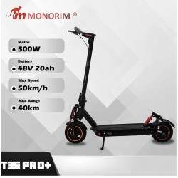 Monorim T3SPRO + scooter elétrica de alto desempenho 48v - motor de 500w - bateria de 14,4ah Monorim - 1 
Monorim T3SPRO + Scoot
