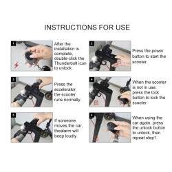 Universeller Diebstahlalarm für Xiaomi, Ninebot, Segway, Dulatron, Kaabo, Vsett oder ähnliche Elektroroller  - 3 Universeller Di