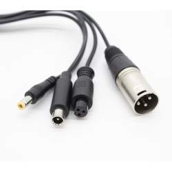 GX16 til DC5.5mm / DC8mm / XLR / GX12 oplader konverterkabel  - 2 GX16 til DC5.5mm / DC8mm / XLR / GX12 oplader konverterkabel
G