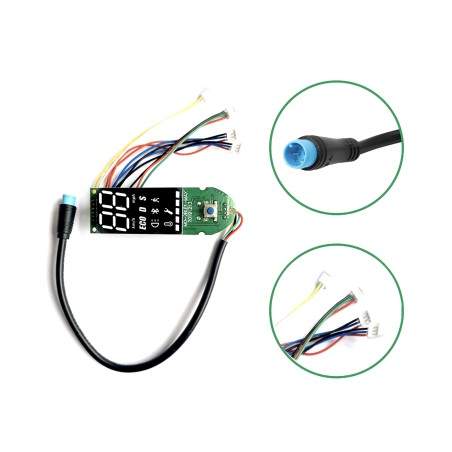 Kontrollpanel - skjerm for Ninebot Max G30 med to uavhengige kabler for bremsespak Segway - Ninebot - 3 Kontrollpanel - skjerm f