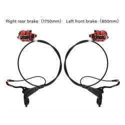 Polnyy komplekt 4-porshnevogo gidravlicheskogo tormoza Monorim EB01 — rychagi, supporty, tros i tormoznoy disk. Monorim - 5 Poln