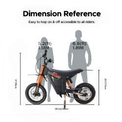 Monorim e-Moto Electric Wish007, 55 km/h, kinitíras 1500 W, bataría 21Ah, rythmizómeni ydravlikí anártisi Monorim - 4 Monorim e-