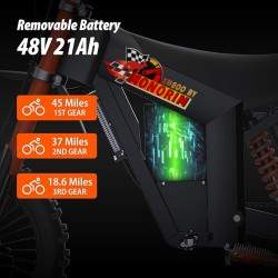 Monorim e-Moto Electric Wish007, 55 km/hod, motor 1500 Vt, akumulyator 21 Ach, rehulʹovana hidravlichna pidviska Monorim - 7 Mon