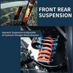 Monorim e-Moto Electric Wish007, 55 km/ch, 1500 W motor, 21Ah bateriya, reguliruemo khidravlichno okachvane Monorim - 9 Monorim 