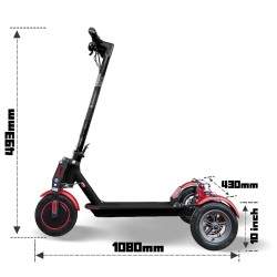 Monorim T0S Ultra x3Wheel motor 350w baterie 7800mah viteza 30km/s Monorim - 3 Monorim T0S Ultra x3Wheel motor 350w baterie 7800