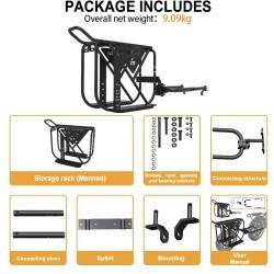 Monorim GL8 - aanhanger voor bagagerek, fietsmand of elektrische fietsen. Monorim - 10 Monorim GL8 - aanhanger voor bagagerek, f