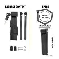Padlock with anti-theft folding mechanism made of high quality material KROXNE - 2  