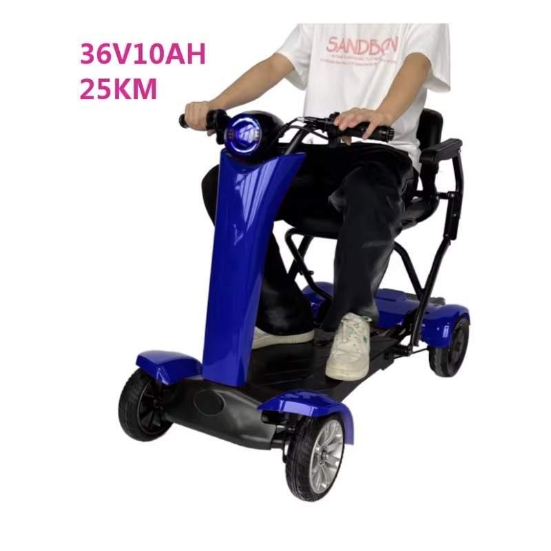 Monopattino elettrico pieghevole a quattro ruote con sedia per anziani Segway - Ninebot - 4  