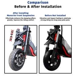 Suspensao dianteira Monorim-ZT3 para trotinete eletrica Segway ZT3 Pro - kit upgrade Monorim - 7 
Compatibilidade: suspensao dia