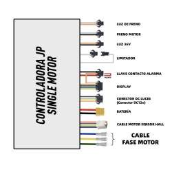 Kit cheiristiríou me othóni kai skandáli 60v 35A (JP) gia ilektrikó skoúter KROXNE - 2  