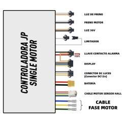 Ovladač pro jednomotorový elektrický skútr 48v / 52v 35a JP KROXNE - 2  
