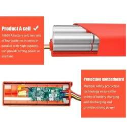 Bateria de substituição para aspirador robot Xiaomi 14,4 V para Xiaomi Roborock S55 S60 S65 S50 S51 S5 MAX S6 Xiaomi - 3  
