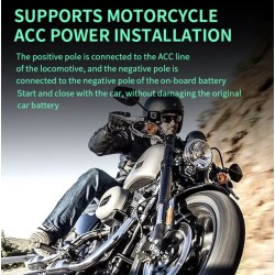 Sistem impermeabil de detectare a punctului mort (unghi de 130º) pentru scuter, bicicletă sau motocicletă KROXNE - 6  